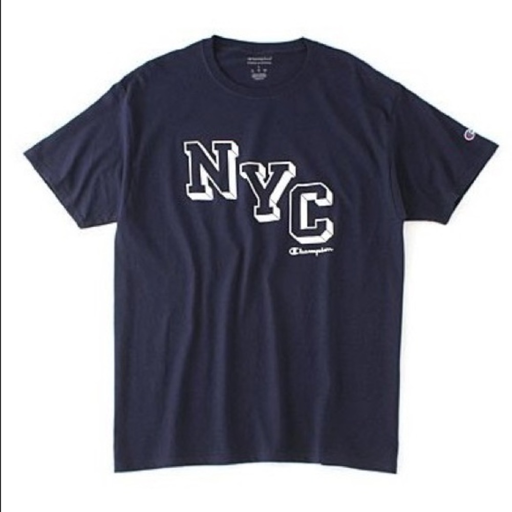 Champion NYC Staircase Logo Men T-Shirt (NAVY)